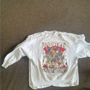 Vintage White Champion World Champions Sweatshirt